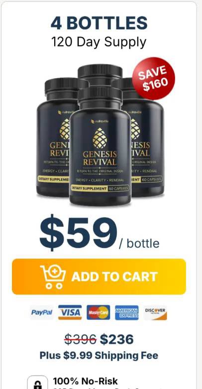 3 Days Genesis Revival Bottles Offer