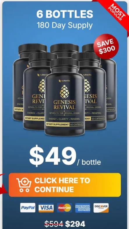 6 Days Genesis Revival Bottles Offer